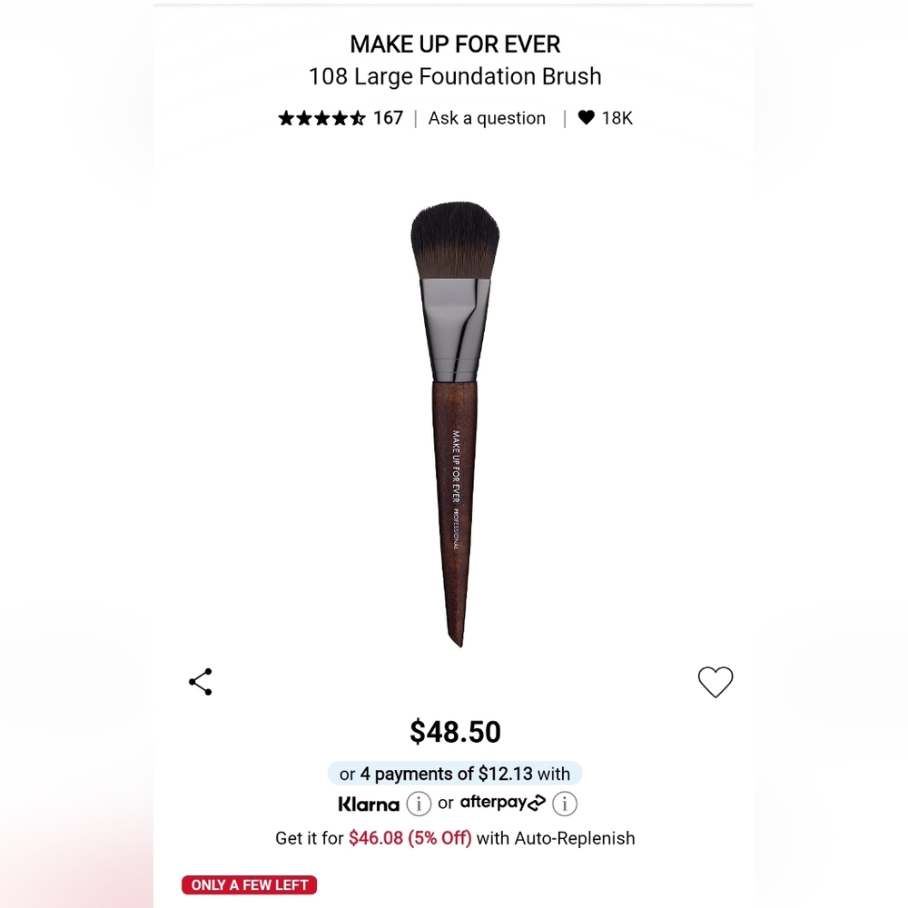 New Make Up Forever Professional Foundation Brush
